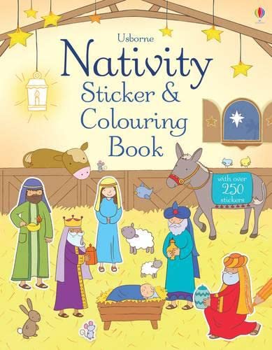 Nativity Sticker and Colouring Book (Sticker Books)